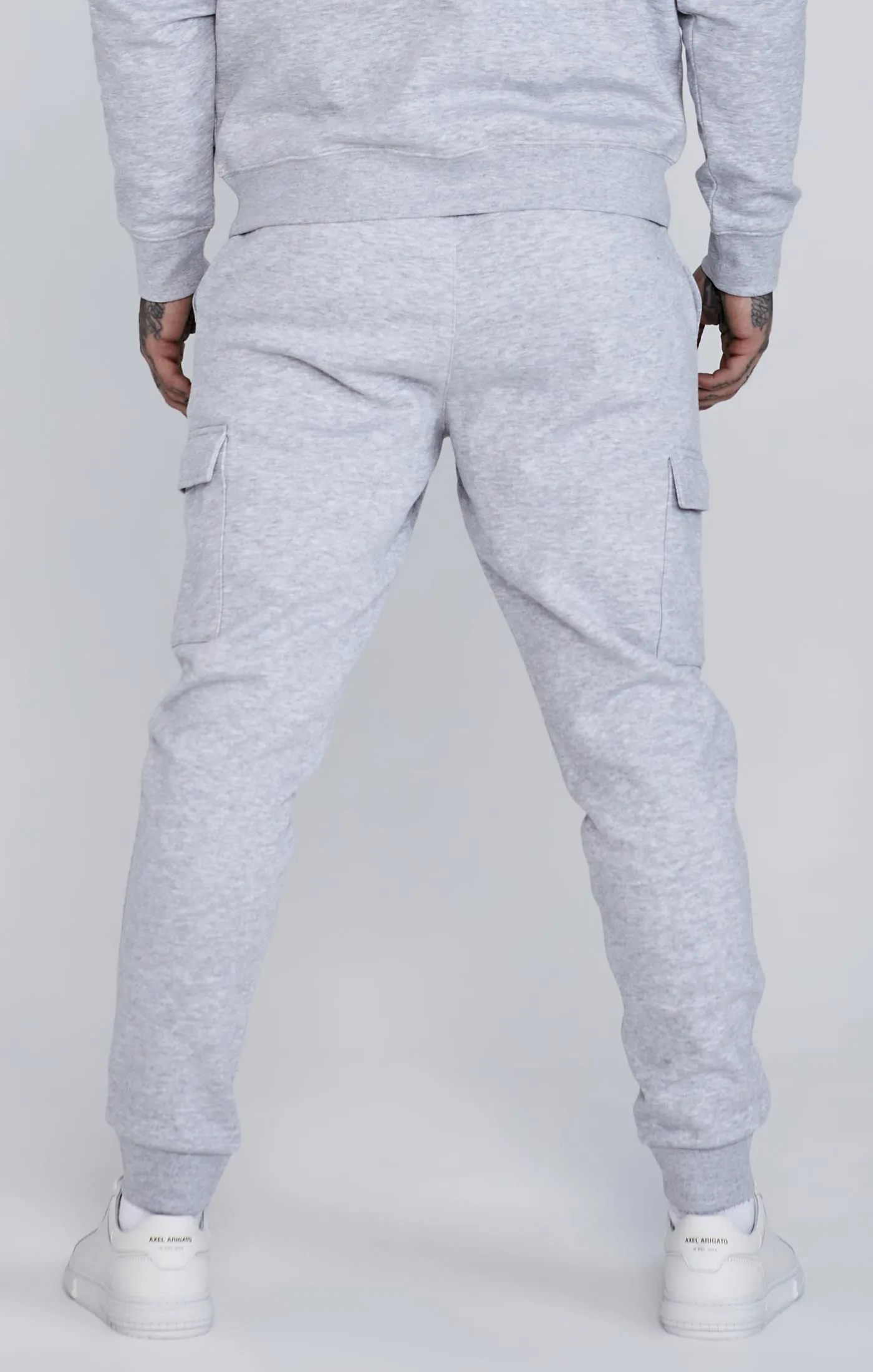 Grey Essentials Cargo Joggers sold by Siksilk product image thumbnail 4