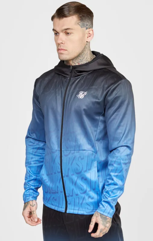 Blue Logo Fade Zip-Thru Hoodie sold by Siksilk
