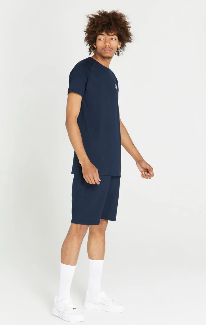 Navy T-Shirt And Short Twin Set sold by Siksilk product image thumbnail 5