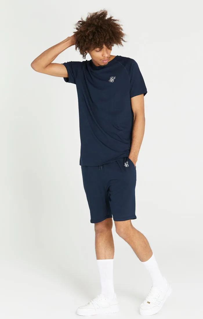 Navy T-Shirt And Short Twin Set sold by Siksilk product image thumbnail 2
