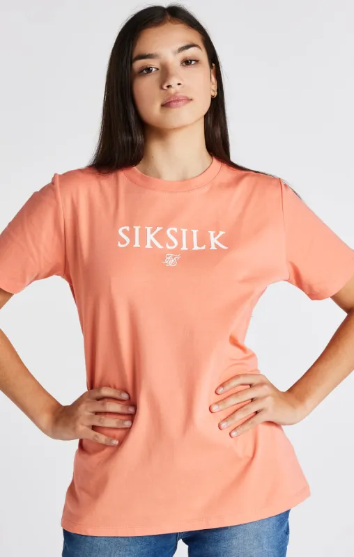 Girls Coral Branded T-Shirt sold by Siksilk