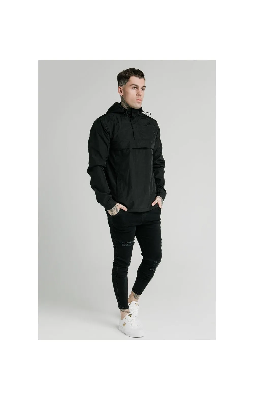 SikSilk Energy Overhead Windbreaker - Black sold by Siksilk product image thumbnail 5