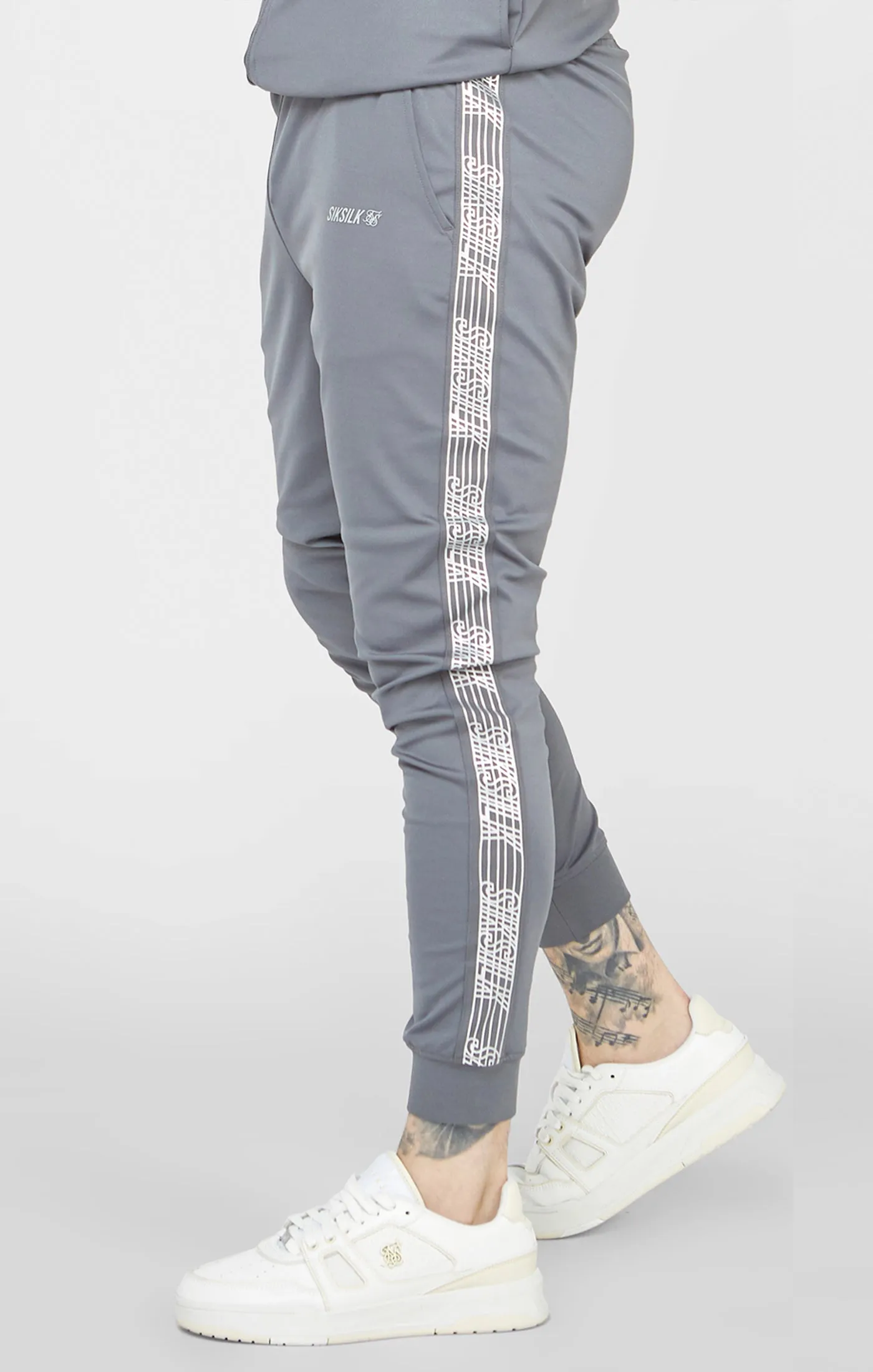 Grey Sports Cuffed Pant sold by Siksilk product image thumbnail 3