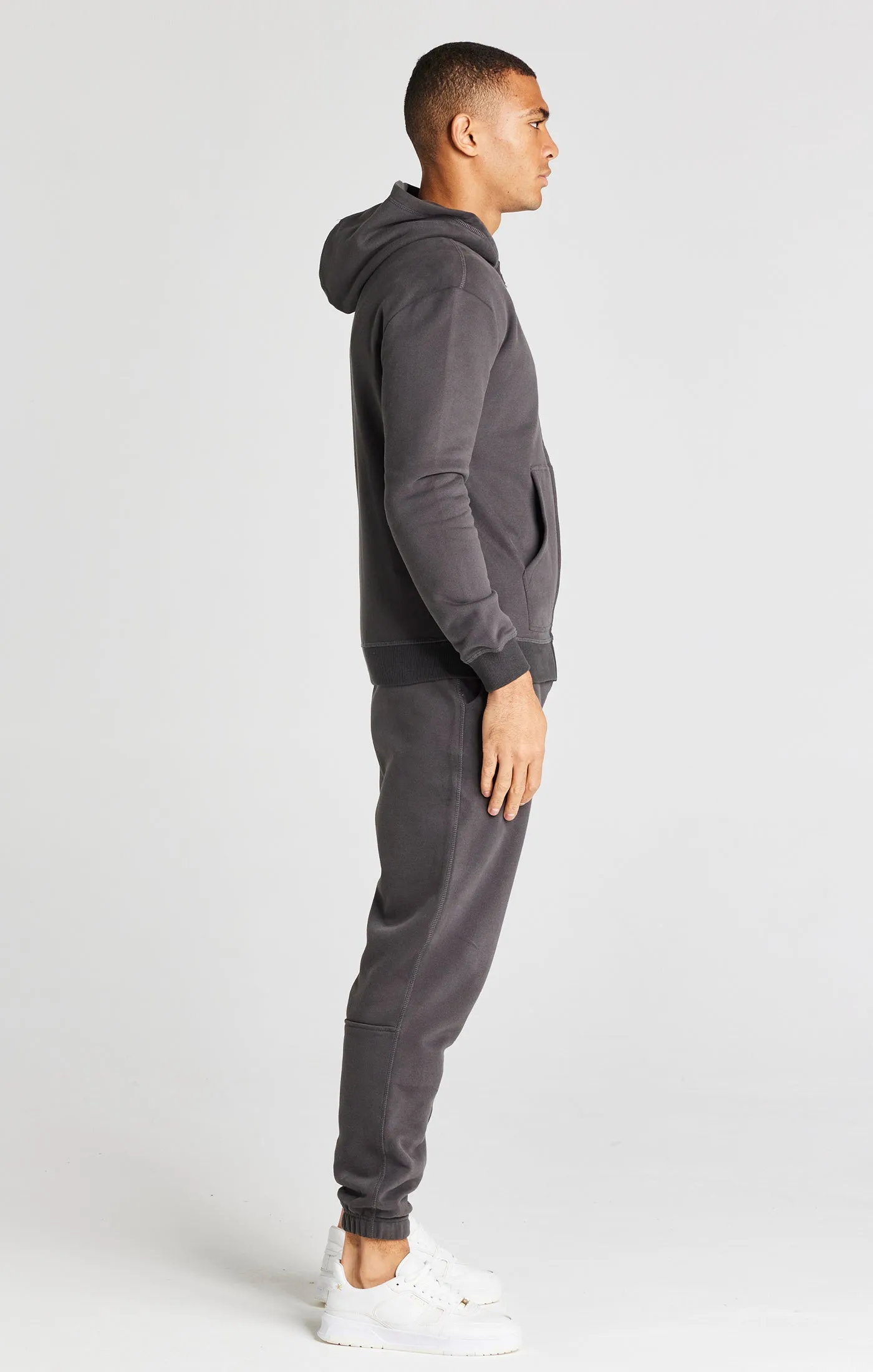 Black Foundation Zip Through Hoodie sold by Siksilk product image thumbnail 4