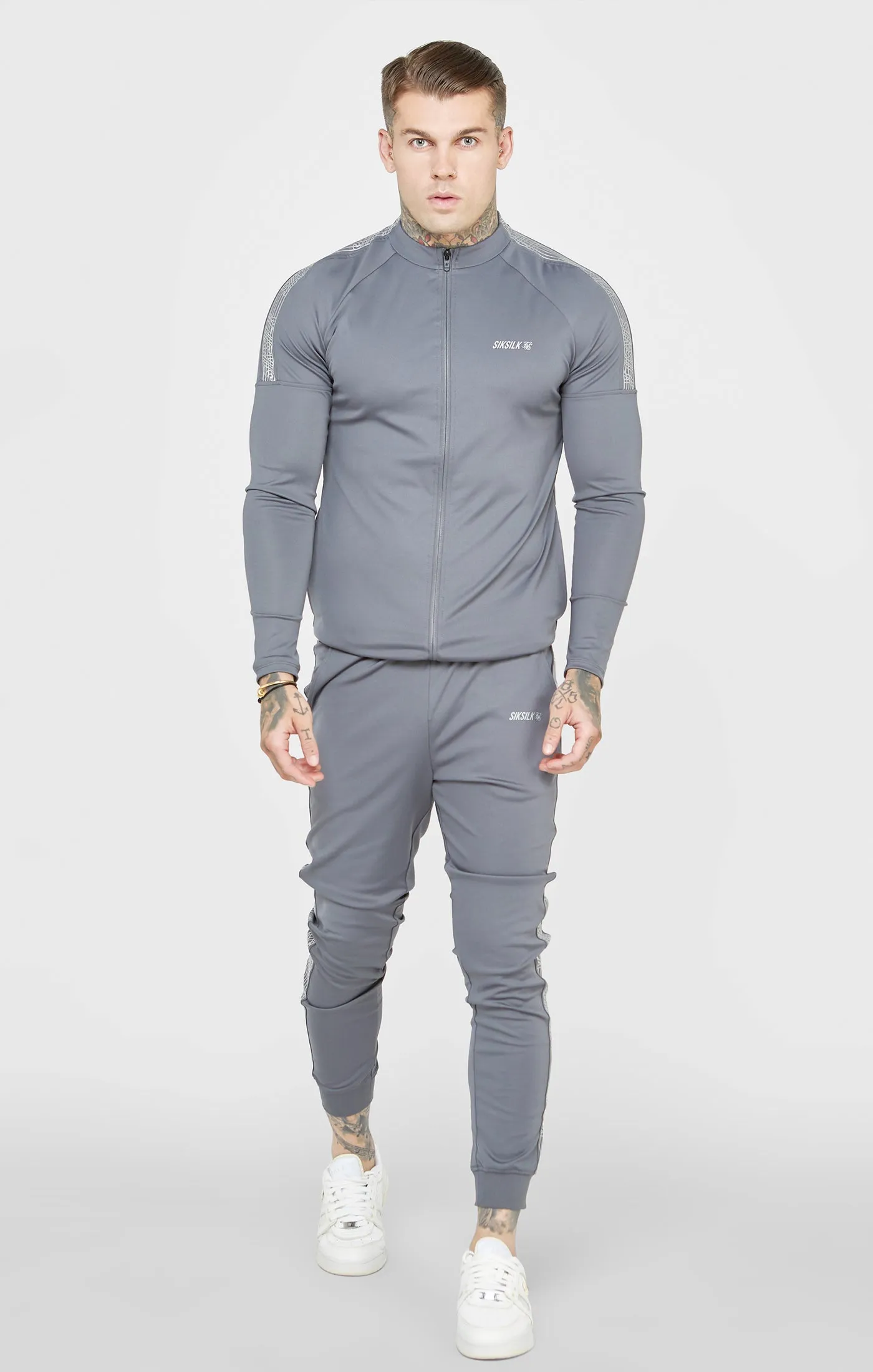 Grey Sports Cuffed Pant sold by Siksilk product image thumbnail 4