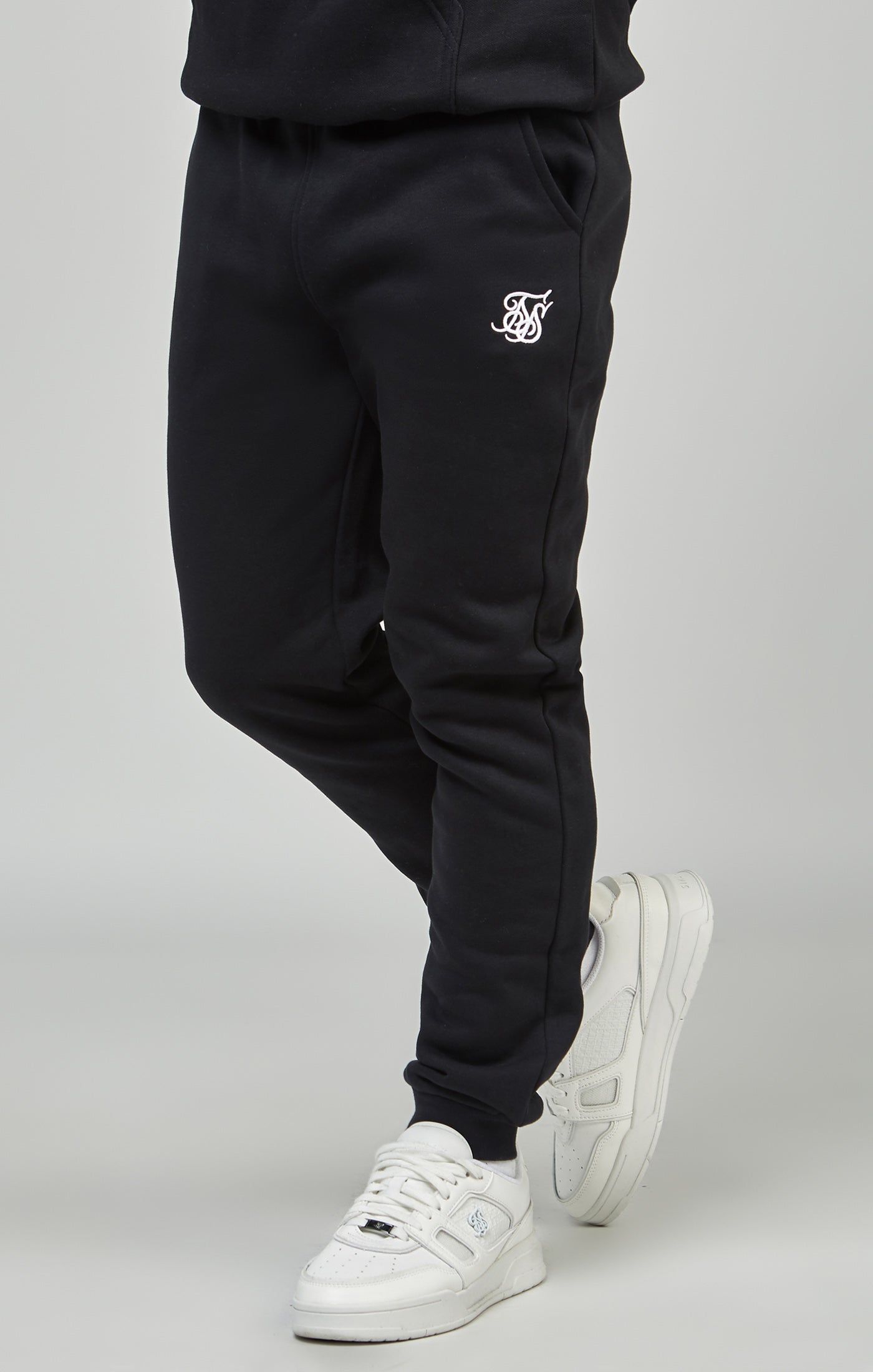 Boys Black Essentials Jogger sold by Siksilk