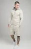 Beige Reflect Print Overhead Hoodie sold by Siksilk