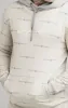 Beige Reflect Print Overhead Hoodie sold by Siksilk