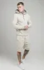 Beige Reflect Print Overhead Hoodie sold by Siksilk