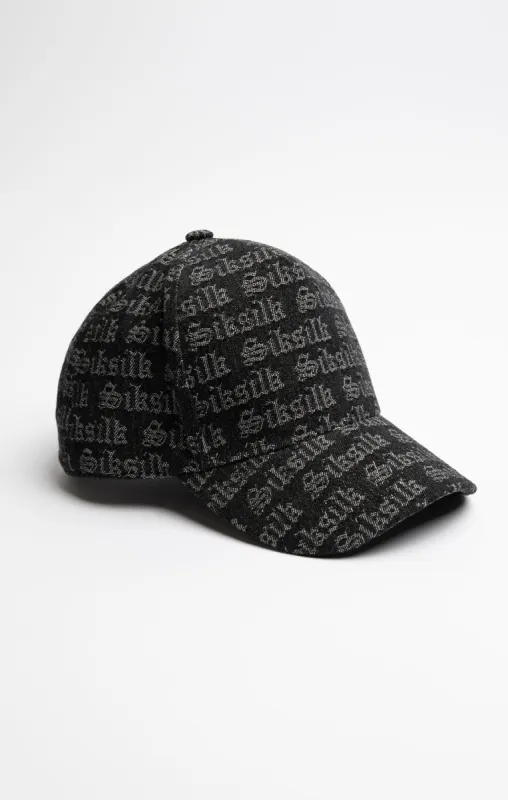 SikSilk Jacquard Denim Trucker Cap - Black sold by Siksilk