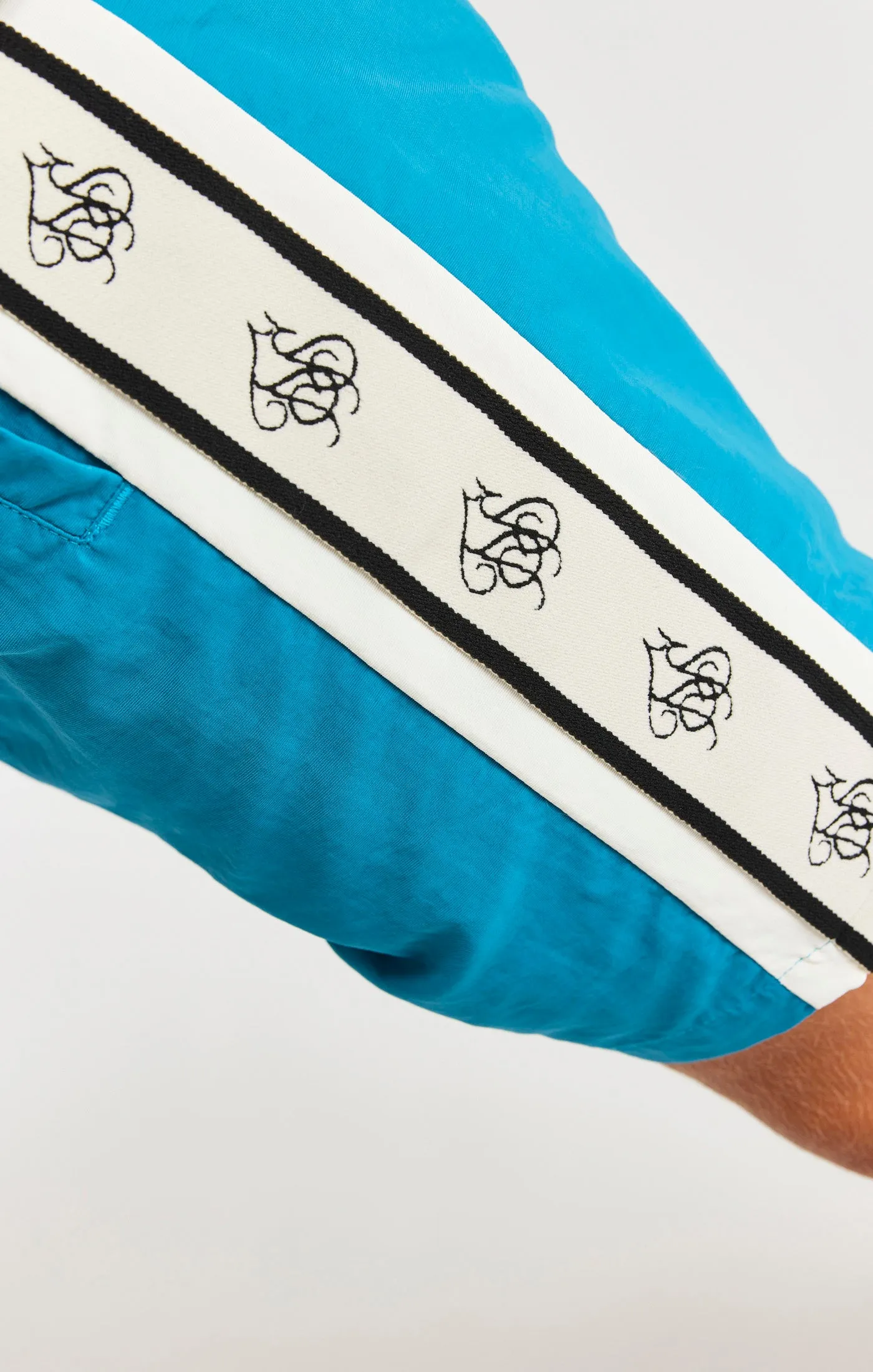 SikSilk Cali Tape Shorts - Teal sold by Siksilk product image thumbnail 4