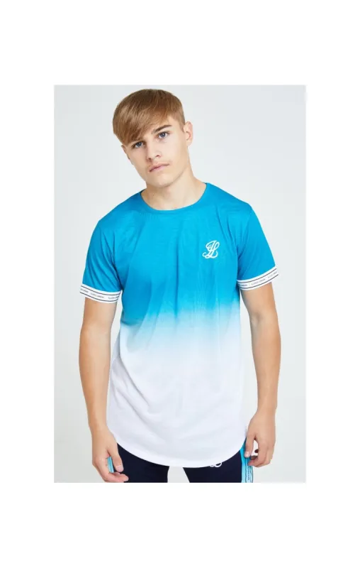 Illusive London Flux Tech Tee - Blue & White sold by Siksilk