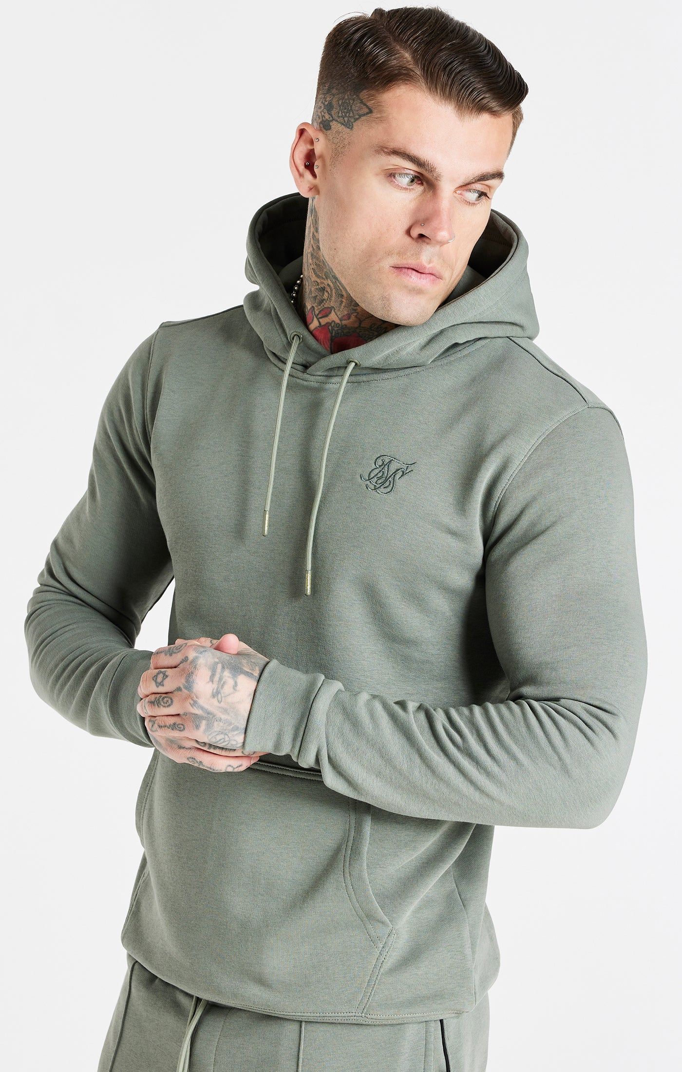 Khaki Smart Overhead Hoodie sold by Siksilk