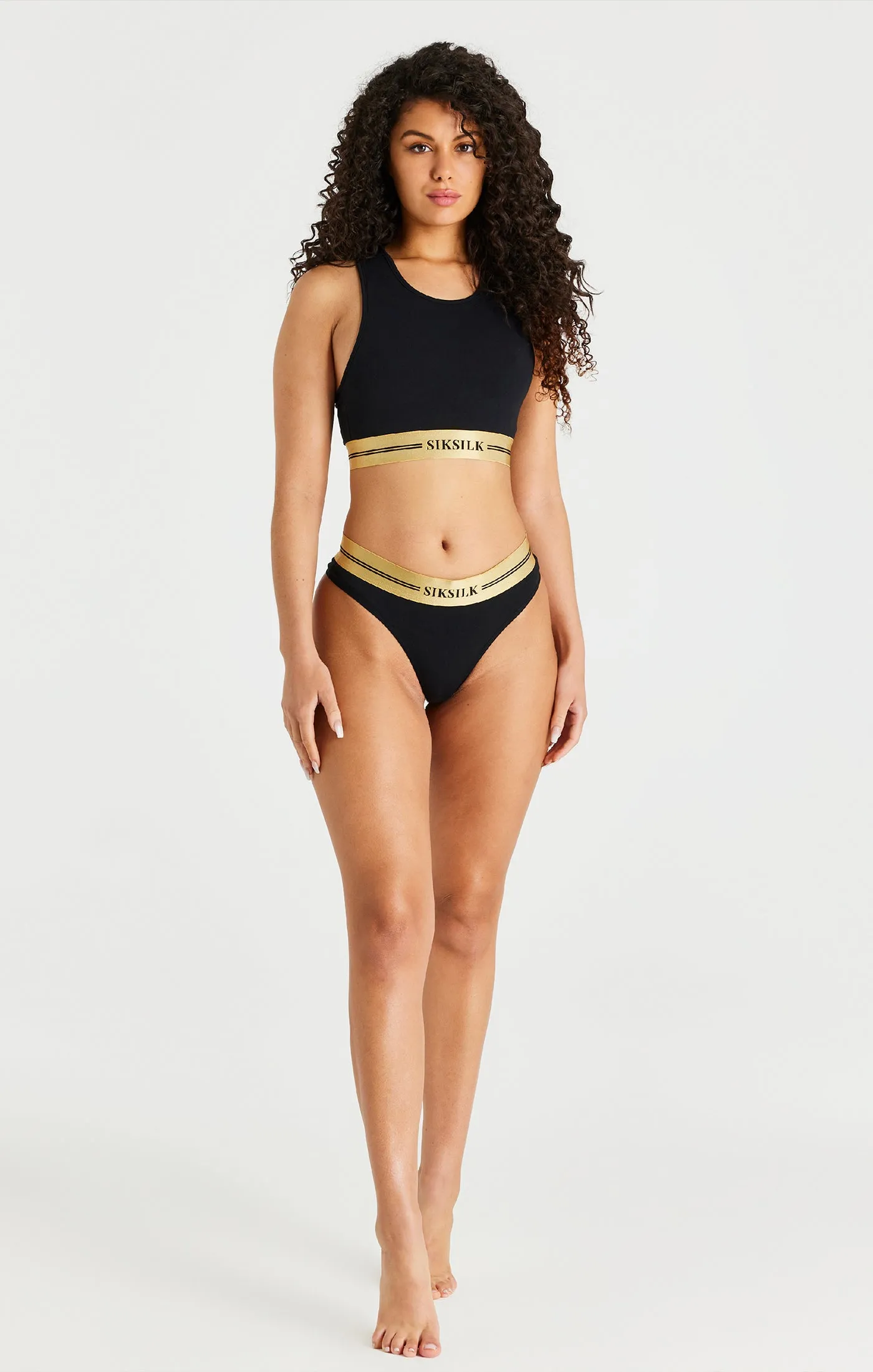 Black Racerback Bralette sold by Siksilk product image thumbnail 3