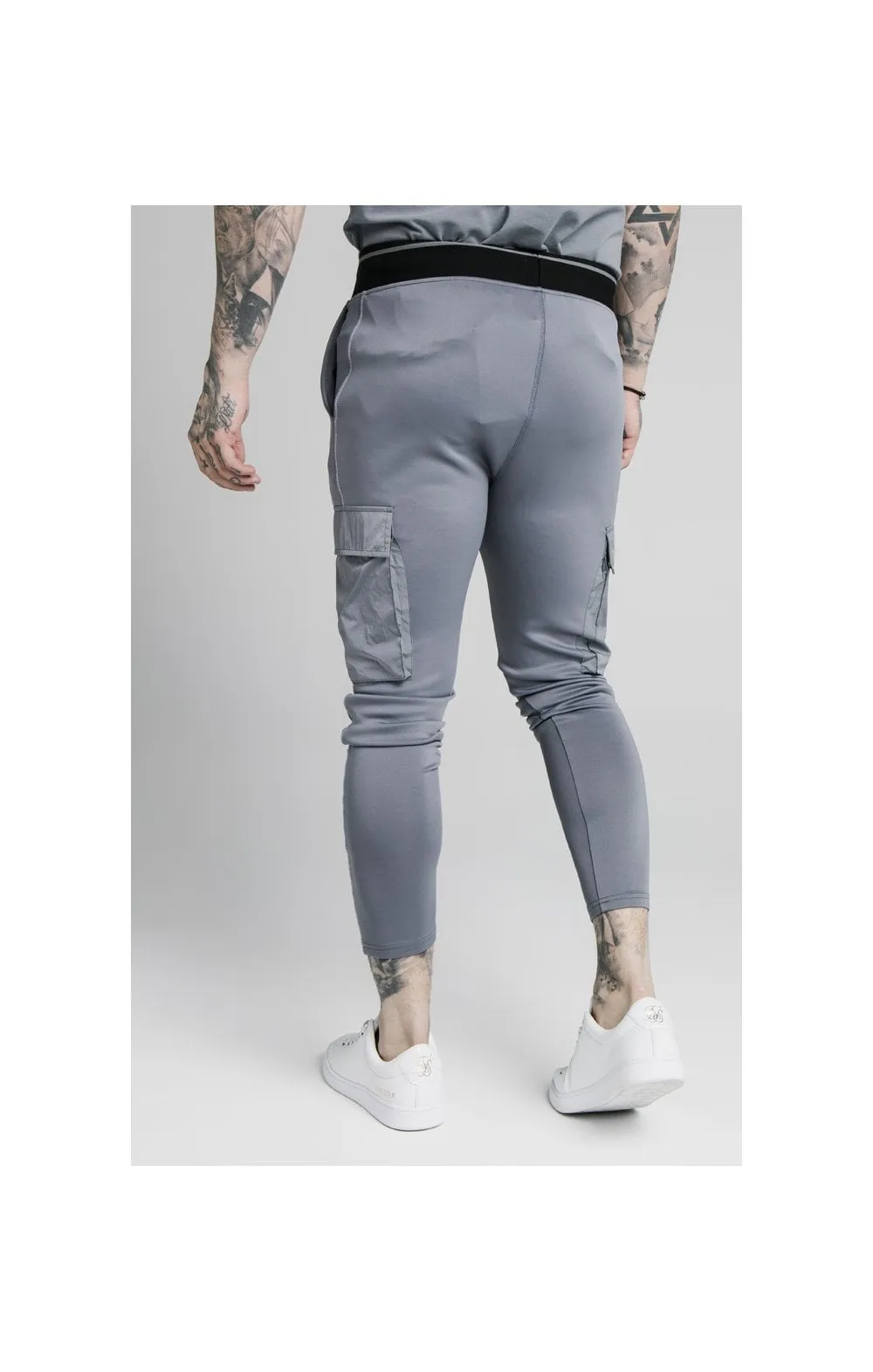 SikSilk Adapt Crushed Nylon Cargo Pant - Blue Slate sold by Siksilk product image thumbnail 2