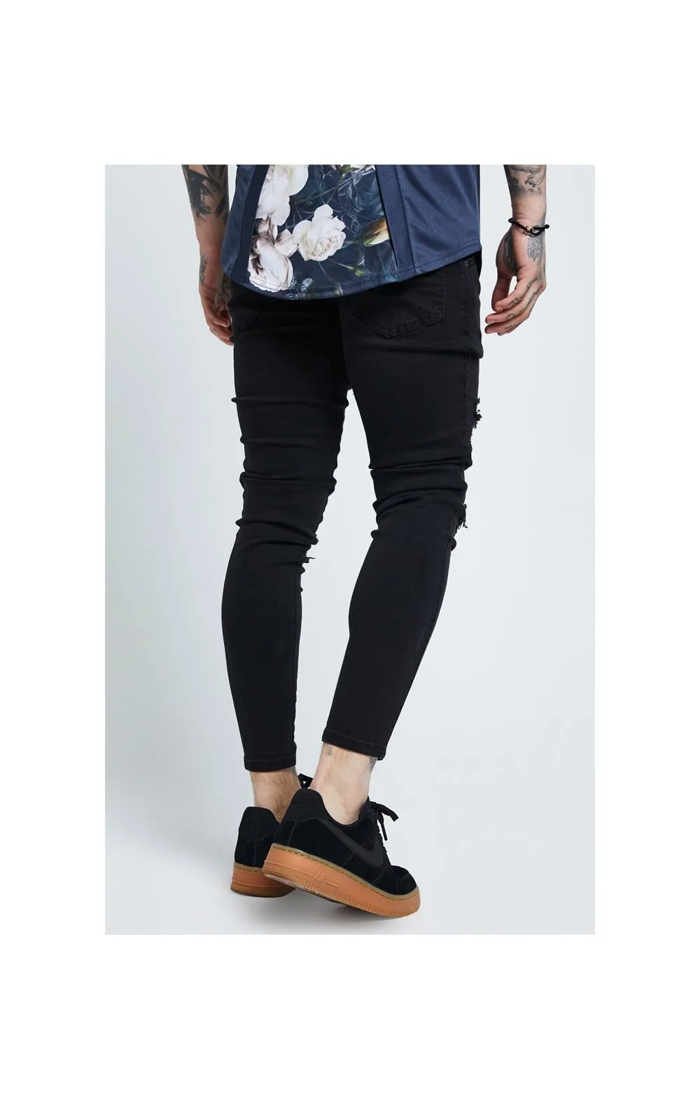 SikSilk Distressed Skinny Jeans – Black sold by Siksilk product image thumbnail 3