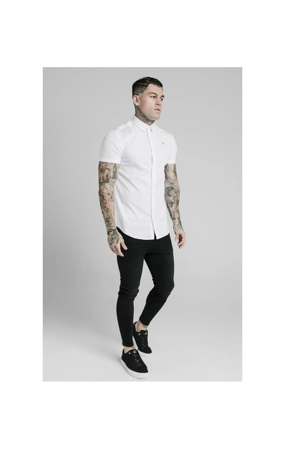 SikSilk S/S Standard Collar Shirt - White sold by Siksilk product image thumbnail 2