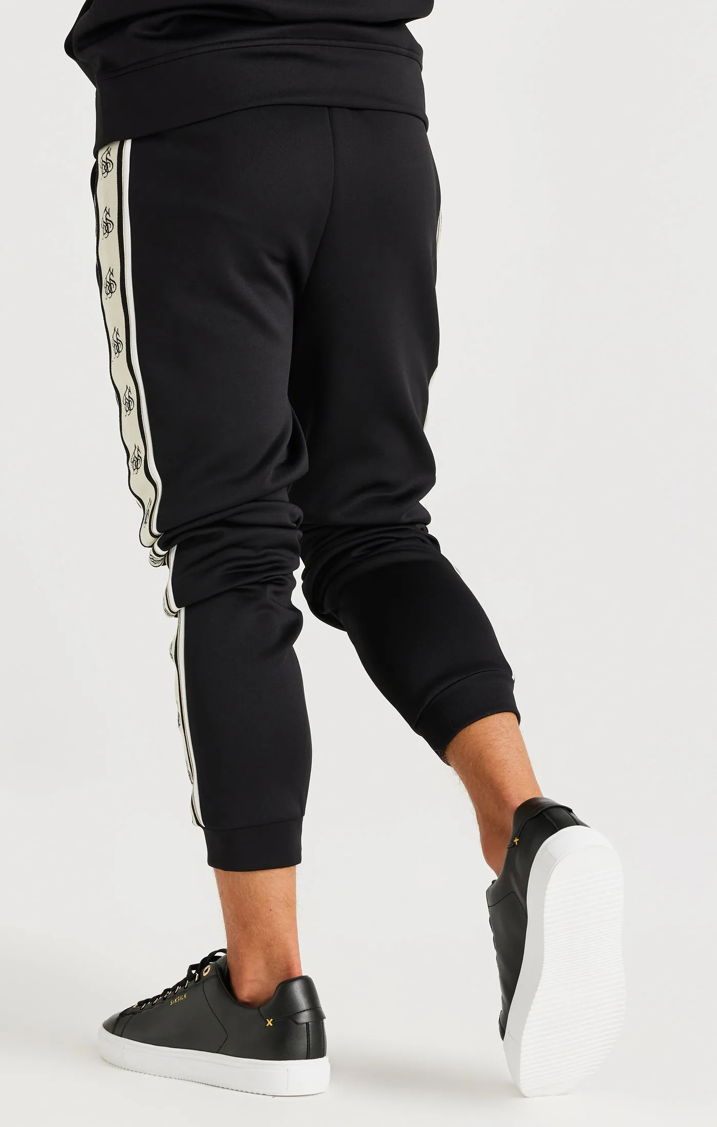 SikSilk Cali Tape Joggers - Black sold by Siksilk product image thumbnail 4