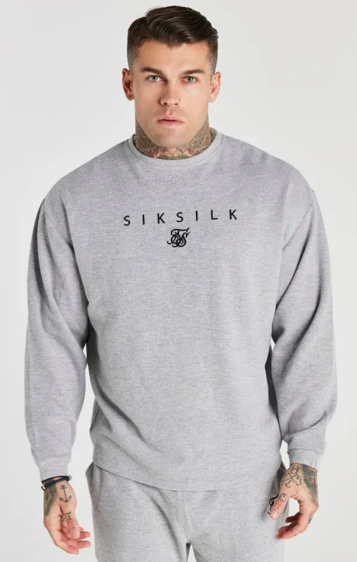 Grey Marl Rib Sweatshirt sold by Siksilk