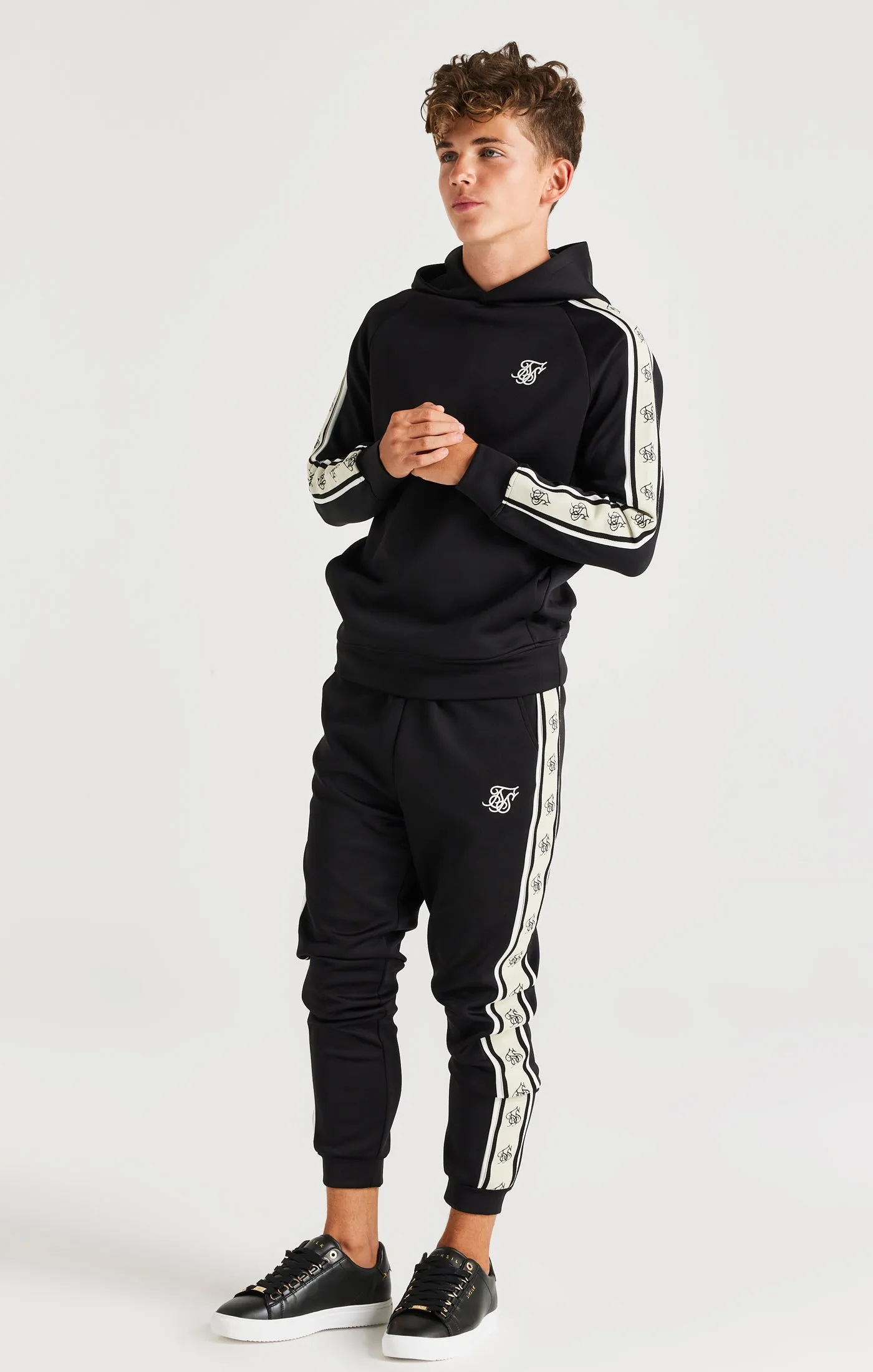 SikSilk Cali Tape Joggers - Black sold by Siksilk product image thumbnail 3