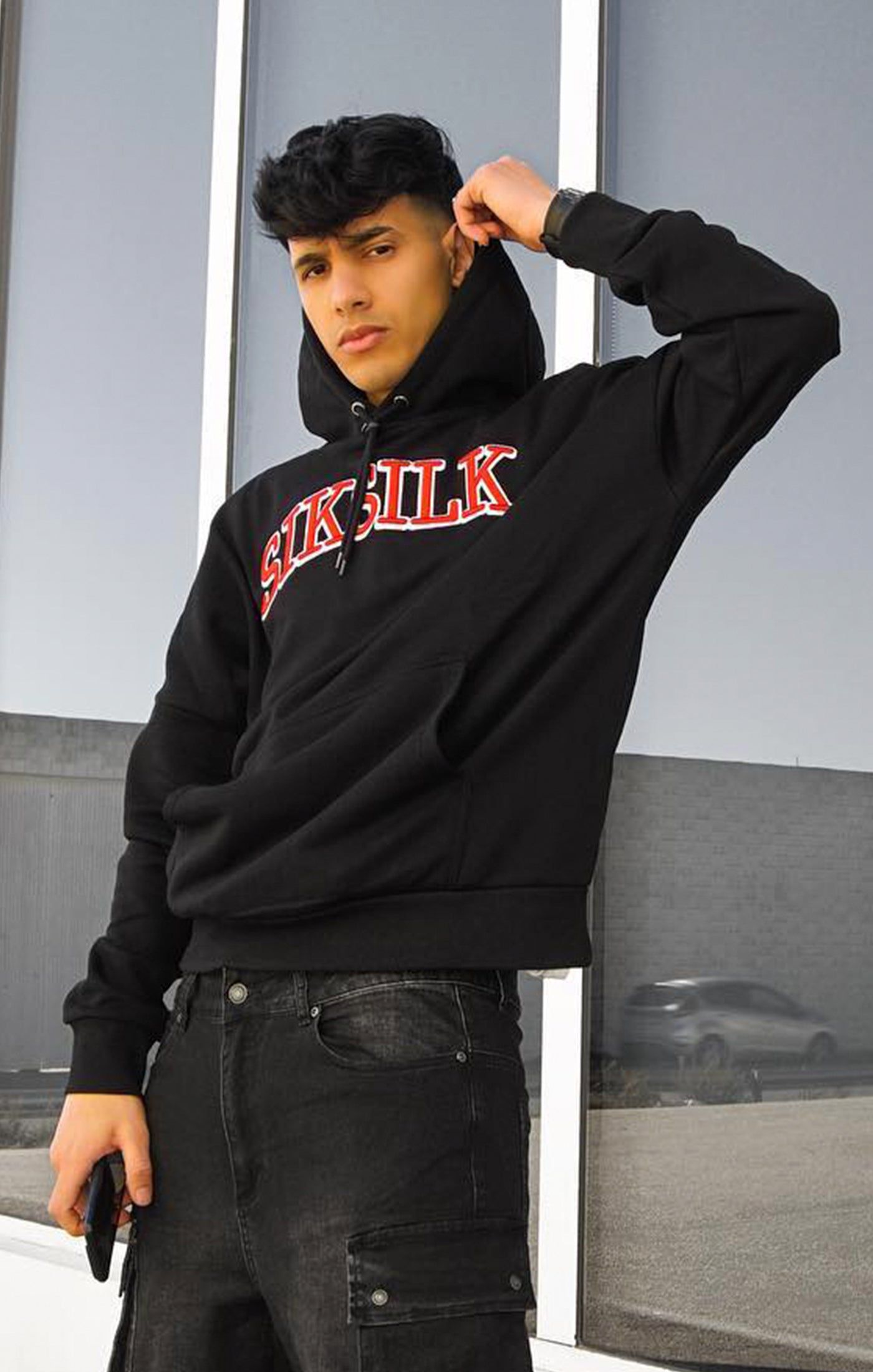 Black Oversized Hoodie sold by Siksilk