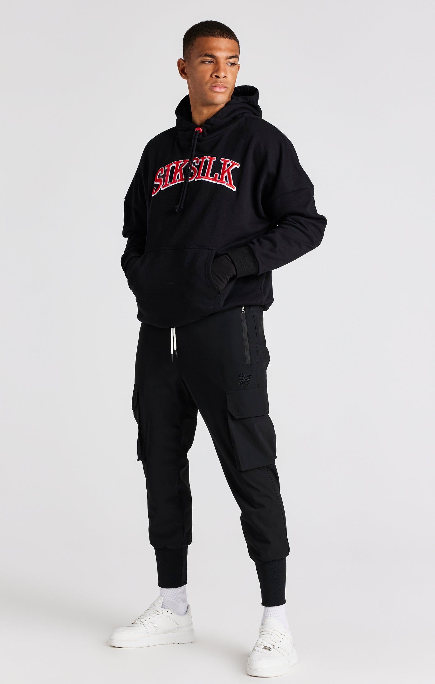 Black Oversized Hoodie sold by Siksilk product image thumbnail 5