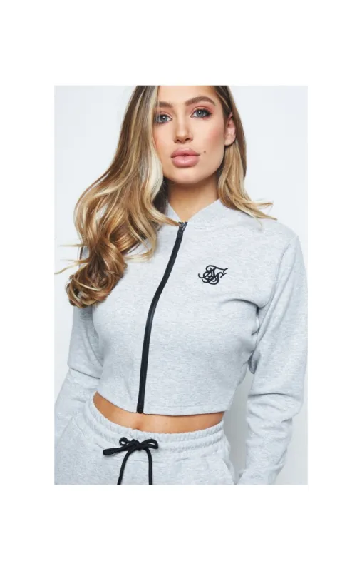SikSilk React Track Jacket - Grey Marl sold by Siksilk