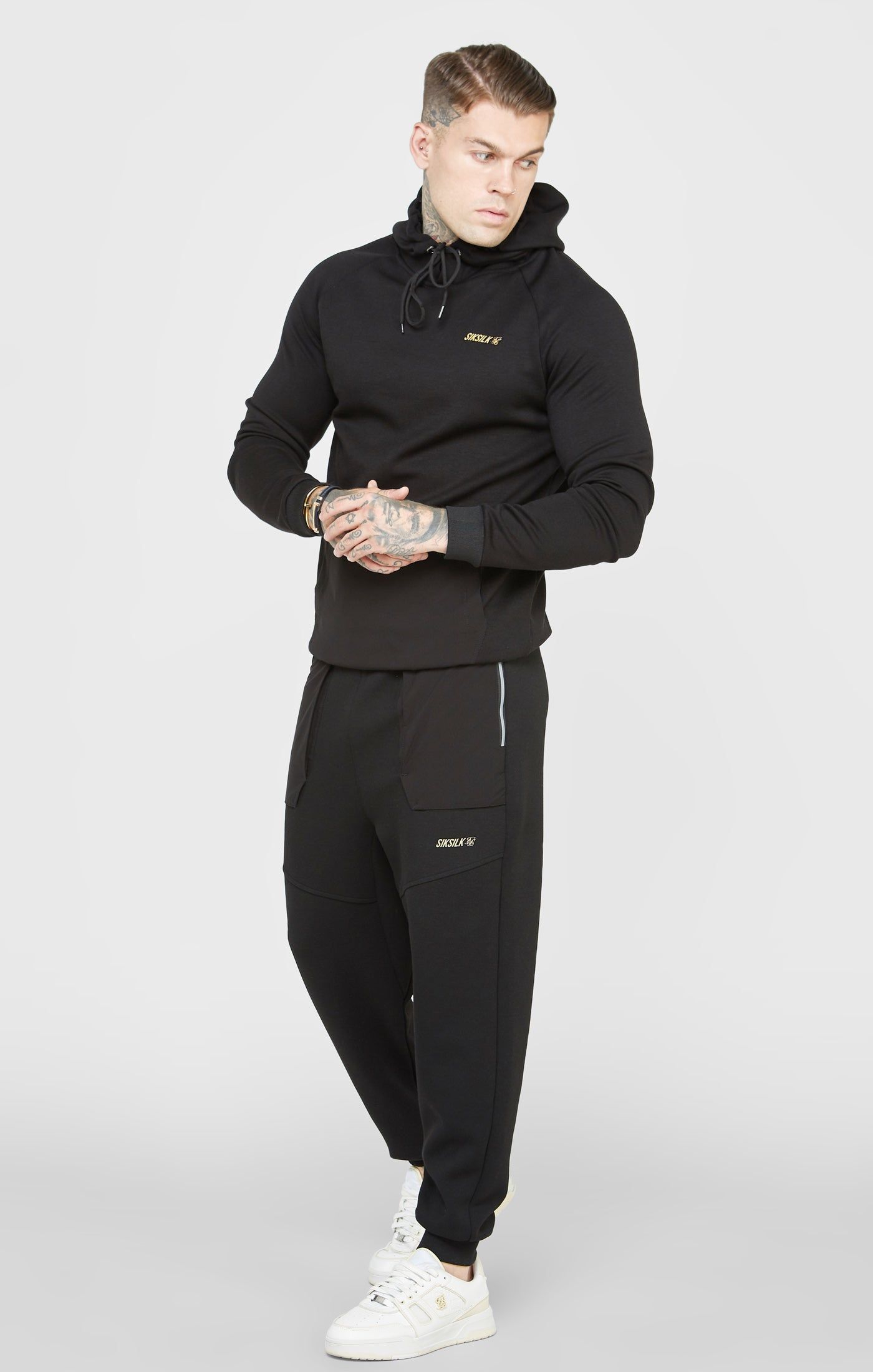 Black Sports Hoodie sold by Siksilk product image thumbnail 3