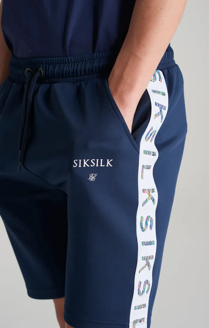 Boys Navy Taped Short sold by Siksilk product image thumbnail 5
