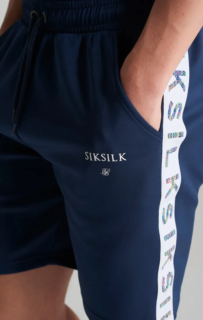 Boys Navy Taped Short sold by Siksilk product image thumbnail 3