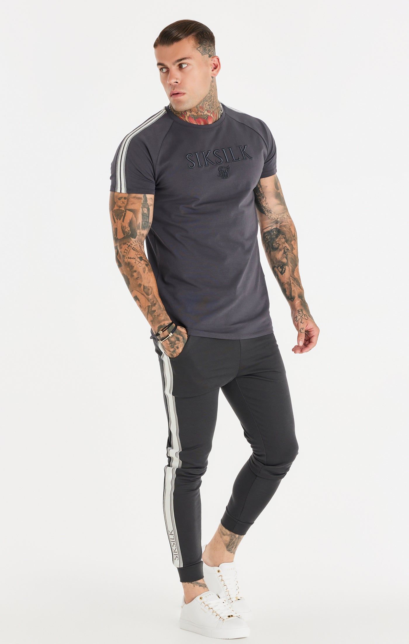 SikSilk Elevate Tape Pants - Grey sold by Siksilk product image thumbnail 9
