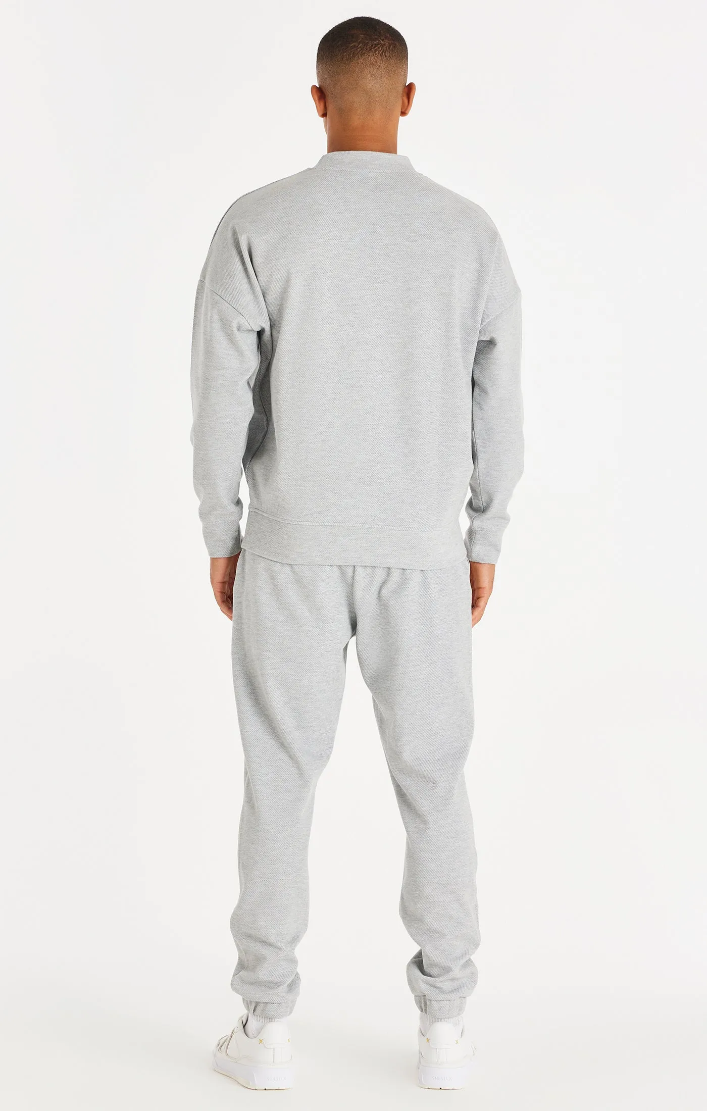 Grey Marl Textured Relaxed Jogger sold by Siksilk product image thumbnail 5