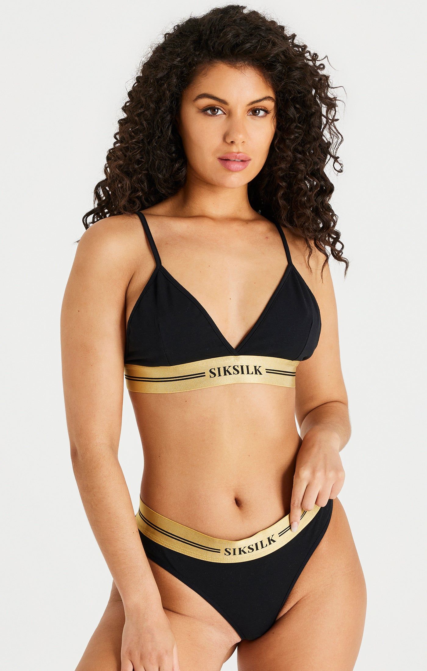 Black Triangle Bralette sold by Siksilk