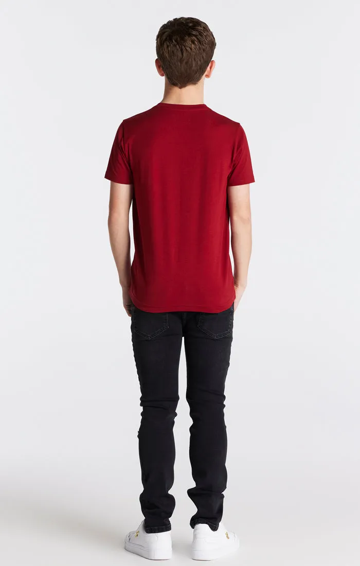 Boys Black Distressed Slim Denim Jean sold by Siksilk product image thumbnail 5