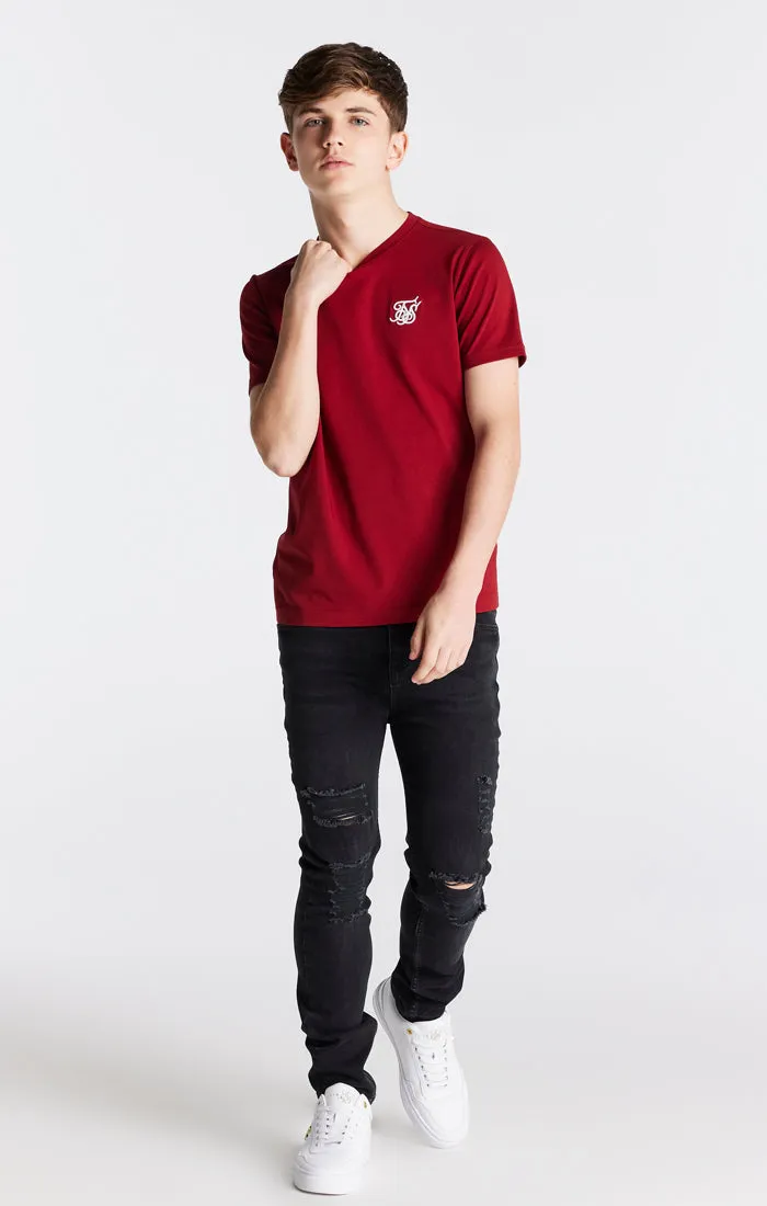 Boys Black Distressed Slim Denim Jean sold by Siksilk product image thumbnail 3