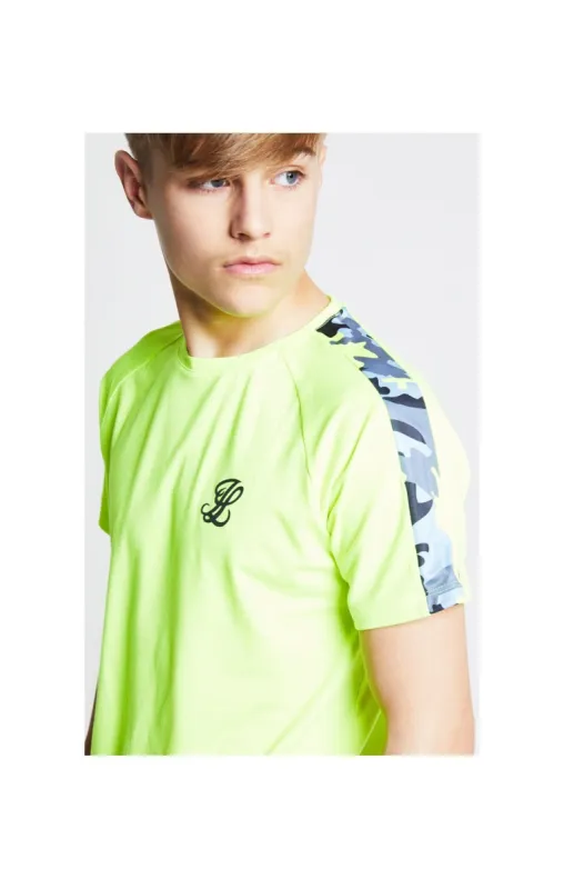 Illusive London Camo Panel Tee – Neon Yellow sold by Siksilk