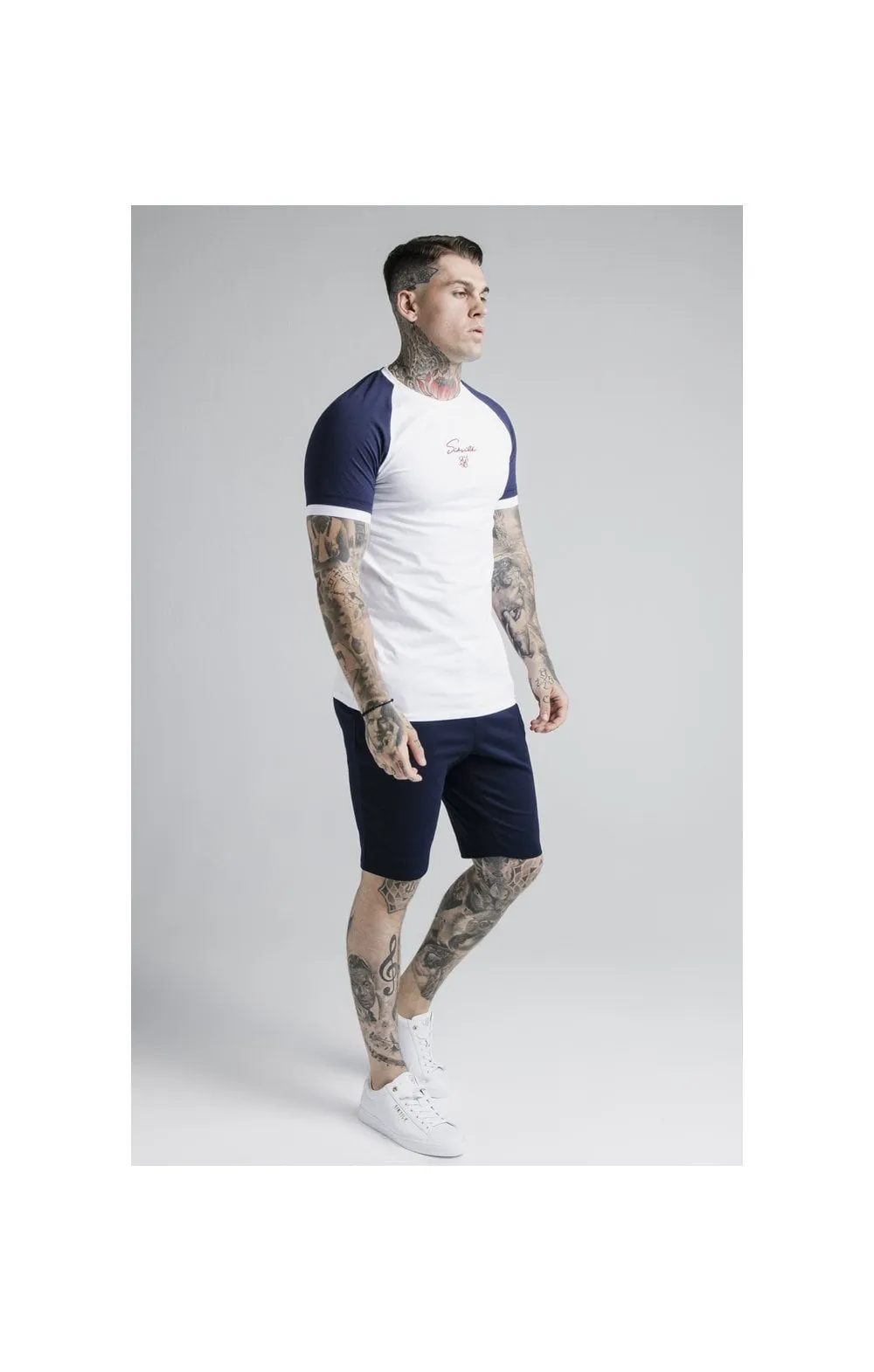 SikSilk Raglan Tech Tee - White sold by Siksilk product image thumbnail 5