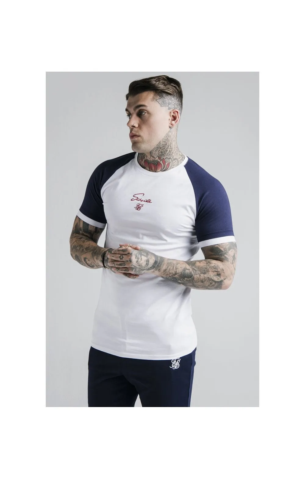 SikSilk Raglan Tech Tee - White sold by Siksilk product image thumbnail 2