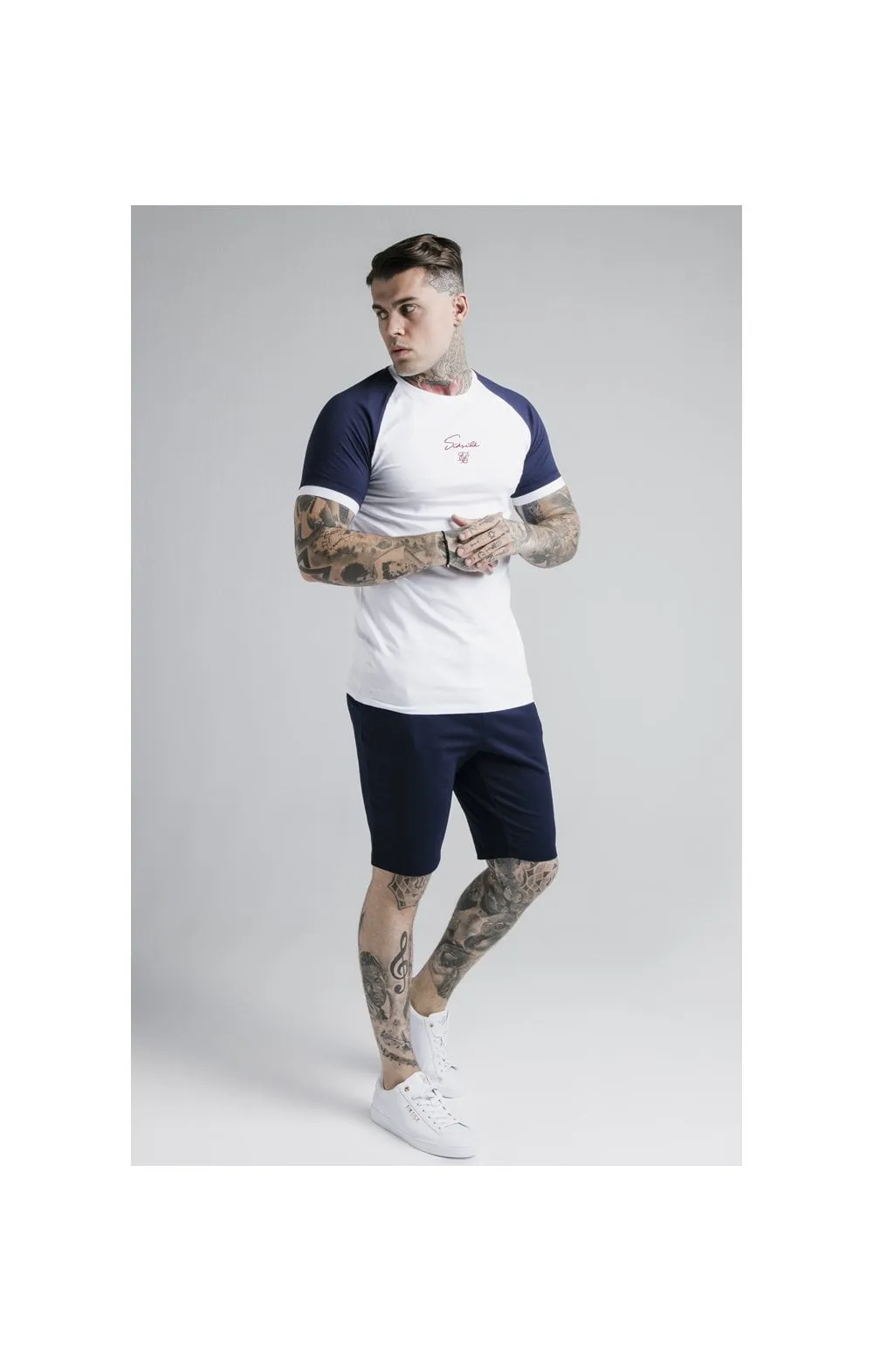 SikSilk Raglan Tech Tee - White sold by Siksilk product image thumbnail 3