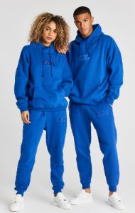 Blue Overhead Drop Shoulder Hoodie sold by Siksilk