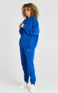 Blue Overhead Drop Shoulder Hoodie sold by Siksilk