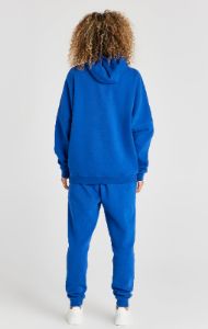 Blue Overhead Drop Shoulder Hoodie sold by Siksilk