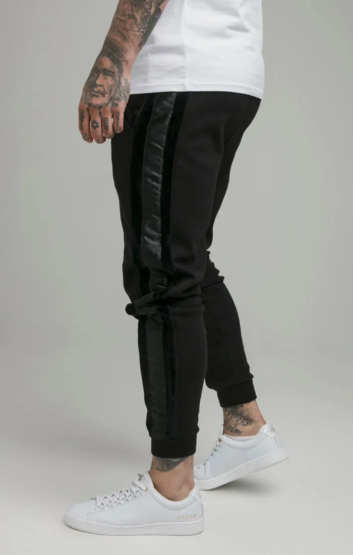 Black Opulent Taped Cuffed Pant sold by Siksilk product image thumbnail 2