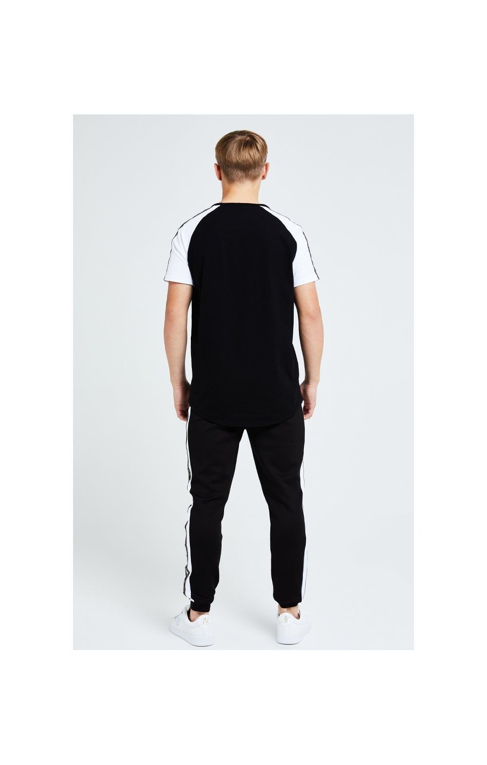 Illusive London Diverge Raglan Tee - Black Gold & White sold by Siksilk product image thumbnail 6