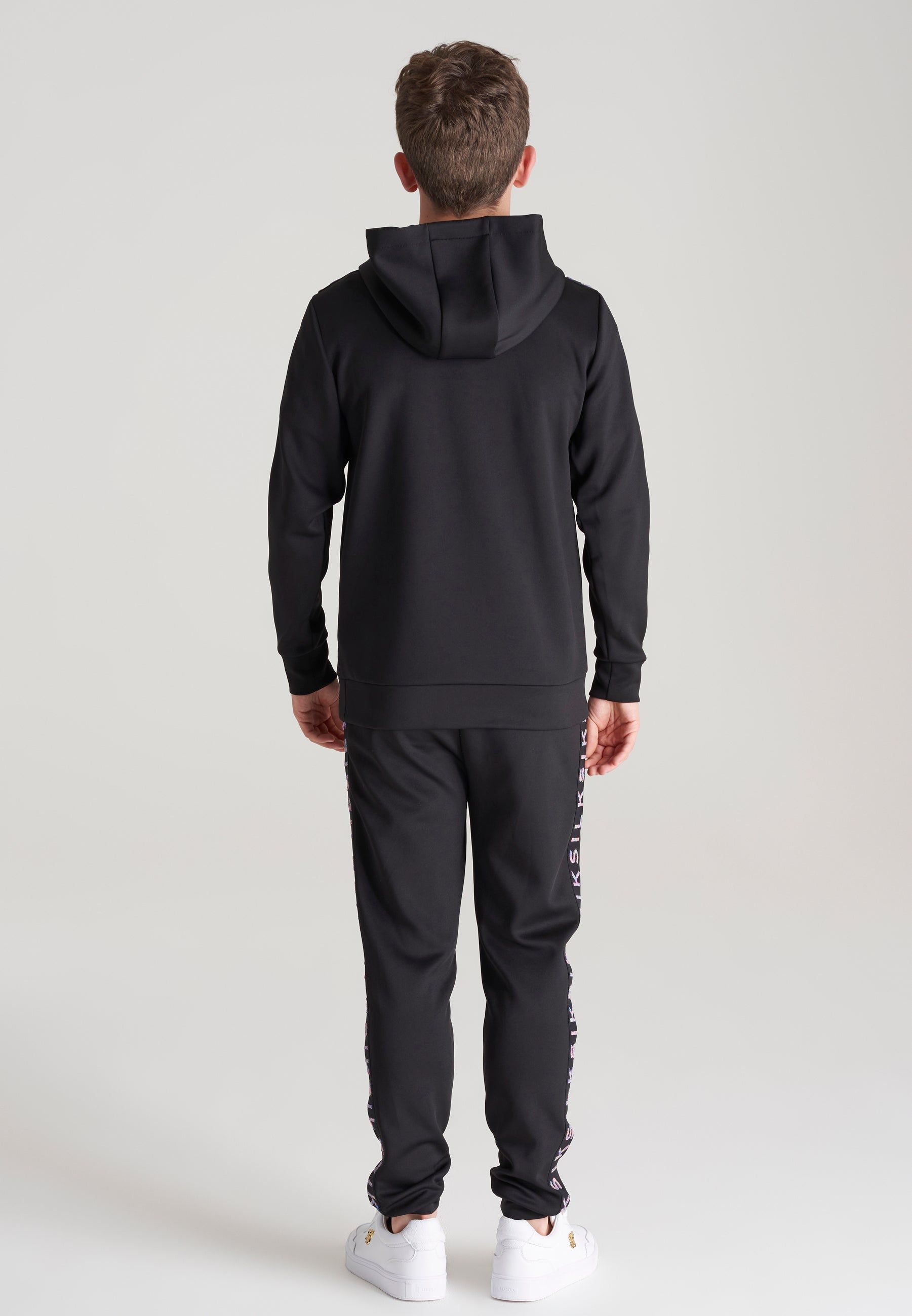 Boys Black Taped Overhead Hoodie sold by Siksilk product image thumbnail 5