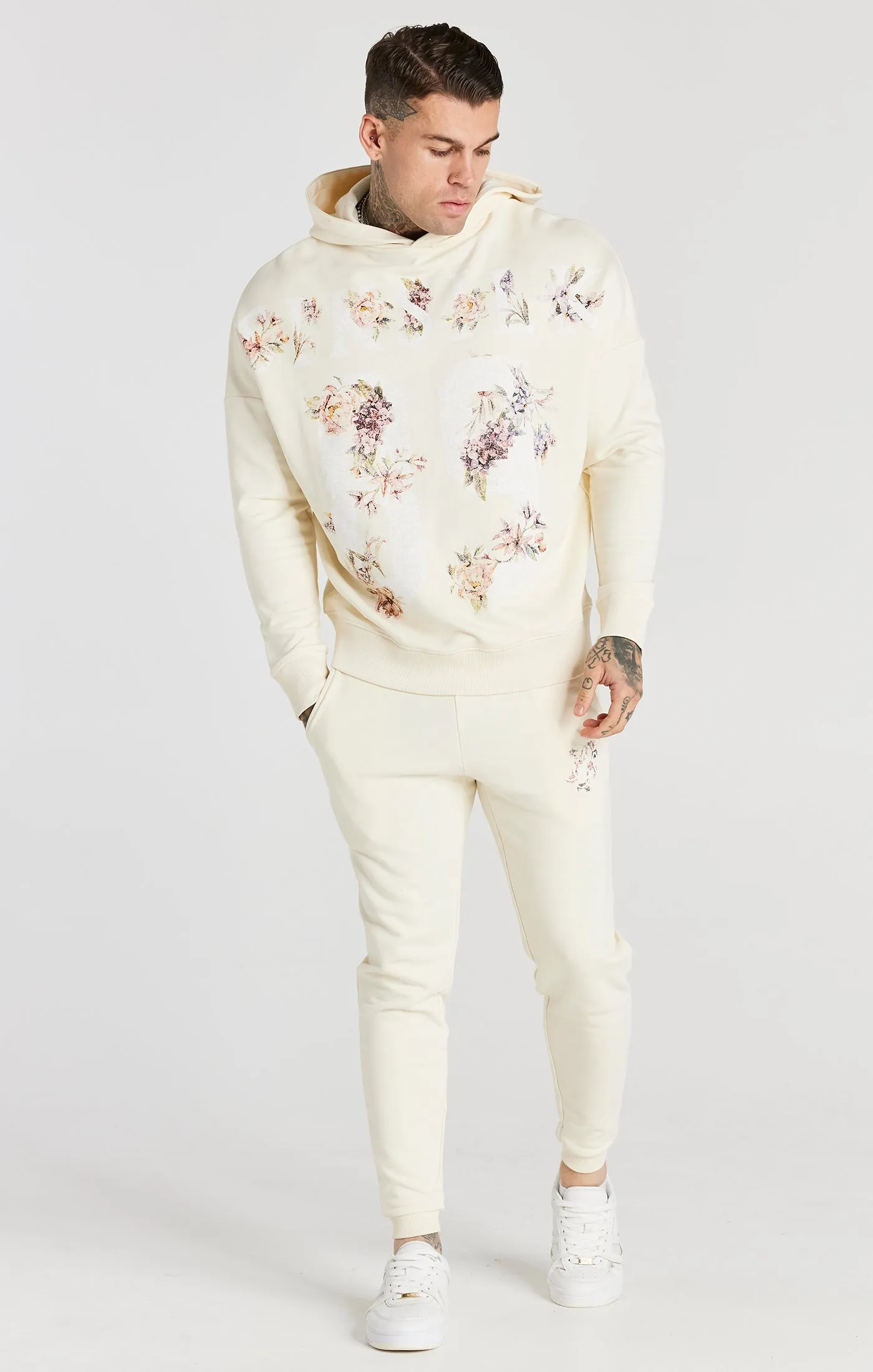 Ecru Faded Floral Jogger sold by Siksilk product image thumbnail 4