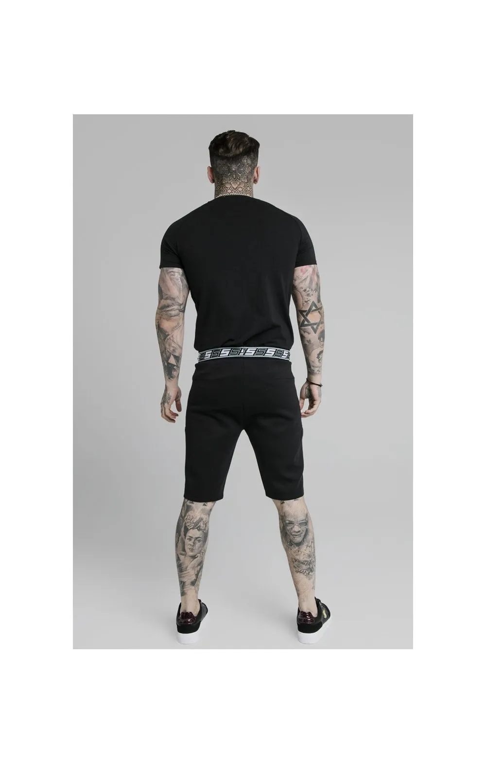 SikSilk S/S Exhibit Raglan Gym Tee - Black sold by Siksilk product image thumbnail 4