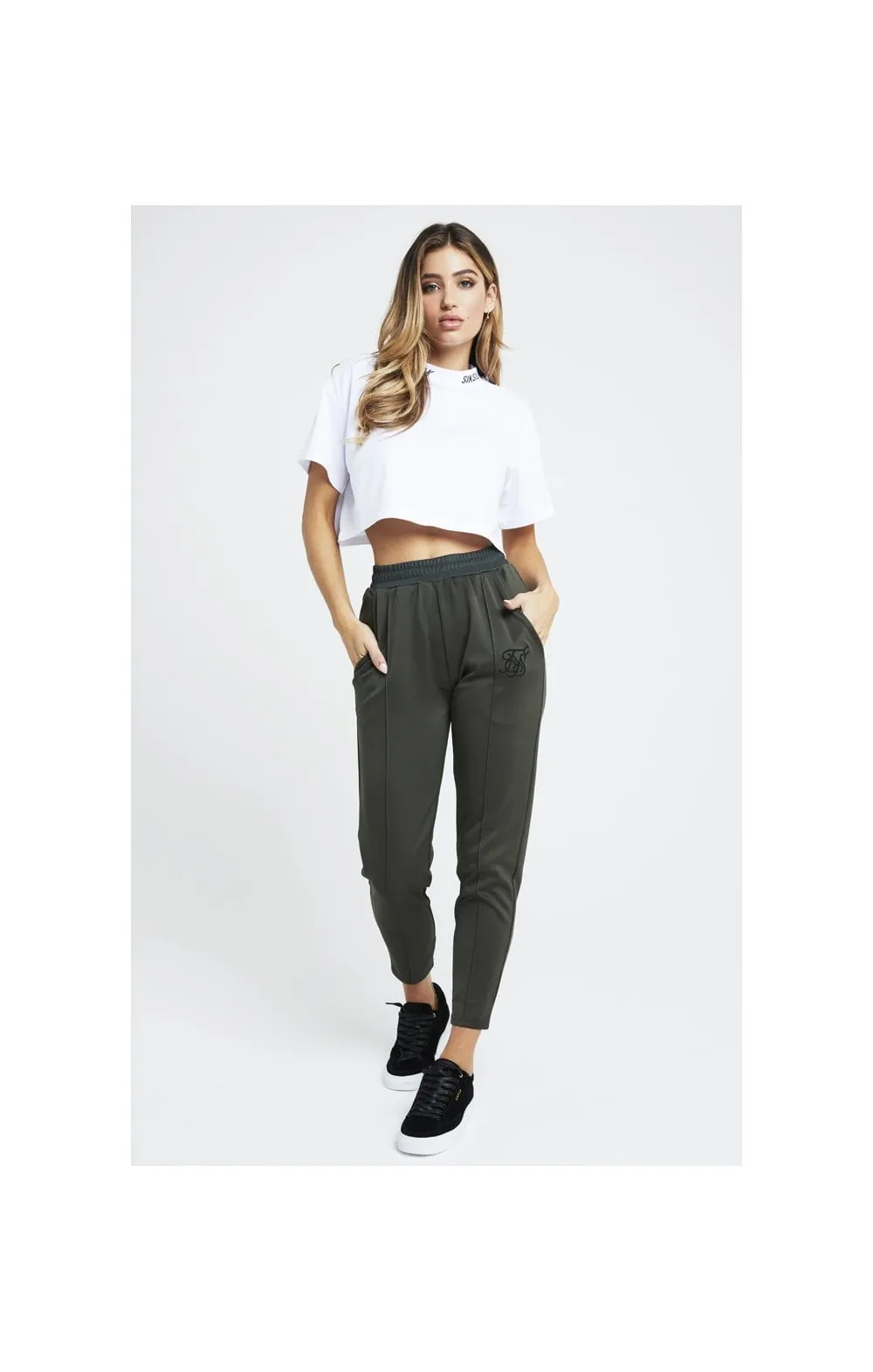 SikSilk Poly Track Joggers - Khaki sold by Siksilk product image thumbnail 5