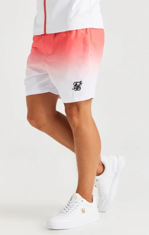 SikSilk Fade Swim Shorts - Orange & White sold by Siksilk