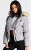 SikSilk Core Cropped Parka - Grey Marl sold by Siksilk